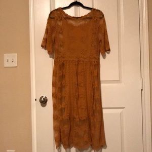 Mustard Xhilaration dress